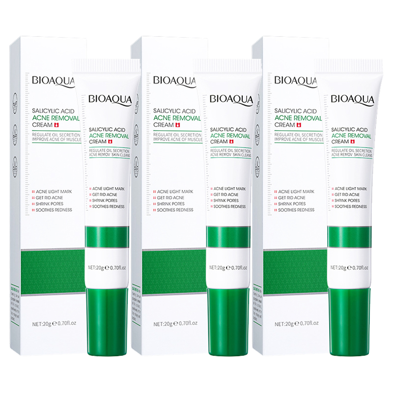 Salicylic Acid Blackhead Remover - 1/2/3 個 BIOAQUA サリチル酸フェイスクリームにきび除去クリームマーク修復保湿にきび除去スキンケアフェイシャルクリーム