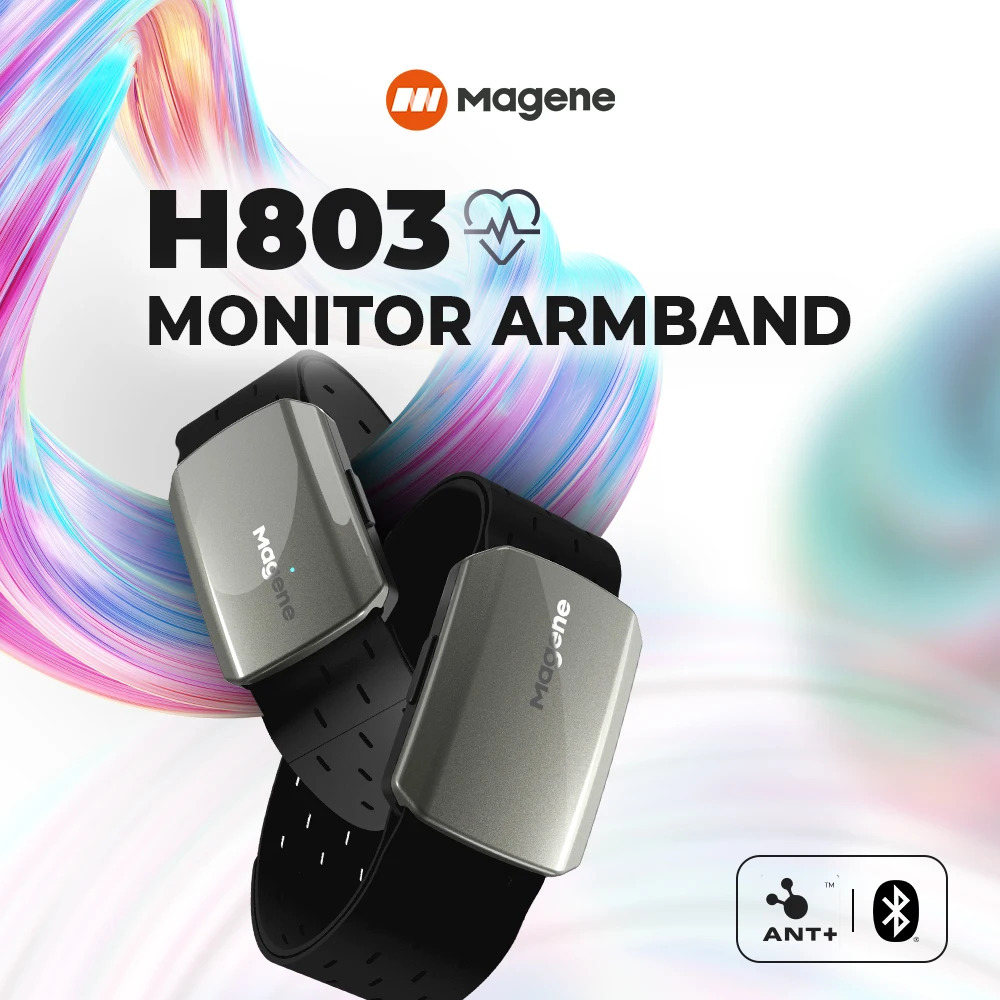 Health Monitors - Magene H803 心拍数アームバンドモニター デュアルモード Bluetooth ANT