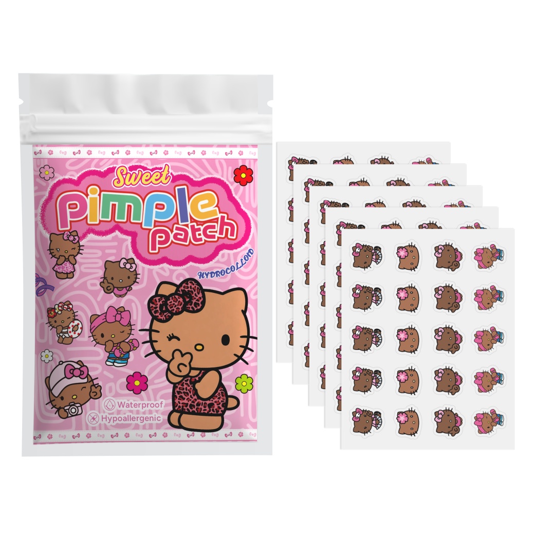 Hydrocolloid Pimple Patch - 100枚入り ハローキティ ニキビパッチ、顔用ニキビパッチ、ハイドロゲルニキビ除去パッチ、コンシーラー
