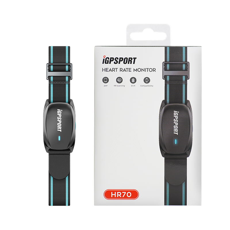 Health Monitors - iGPSPORT 65時間心拍数モニター HR70 ANT+ BLE 5.0