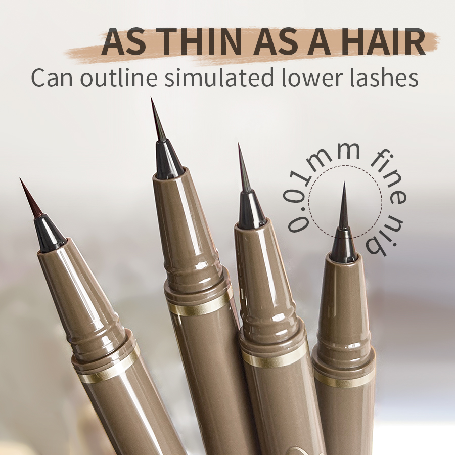 Waterproof Liquid Eyeliner Pen - アイライナーペン滑らかな非常に細かいアイライナーペン長作用クイックドライ防水アイライナーペン初心者に適した女の子ホリデーギフト