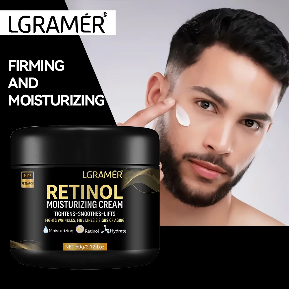 Retinol Anti Wrinkle Cream - メンズレチノールフェイスモイスチャライザー保湿レチノールクリーム保湿抗しわ老化毛穴縮小美白スムースレチノール