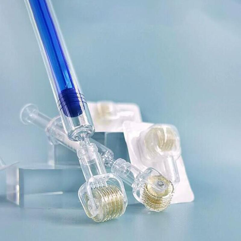 Skincare - マイクロニードルローラースタンプ0.25mm - ひげの成長、頭皮、顔の美容、スキンケアツール用の美容液アプリケーター
