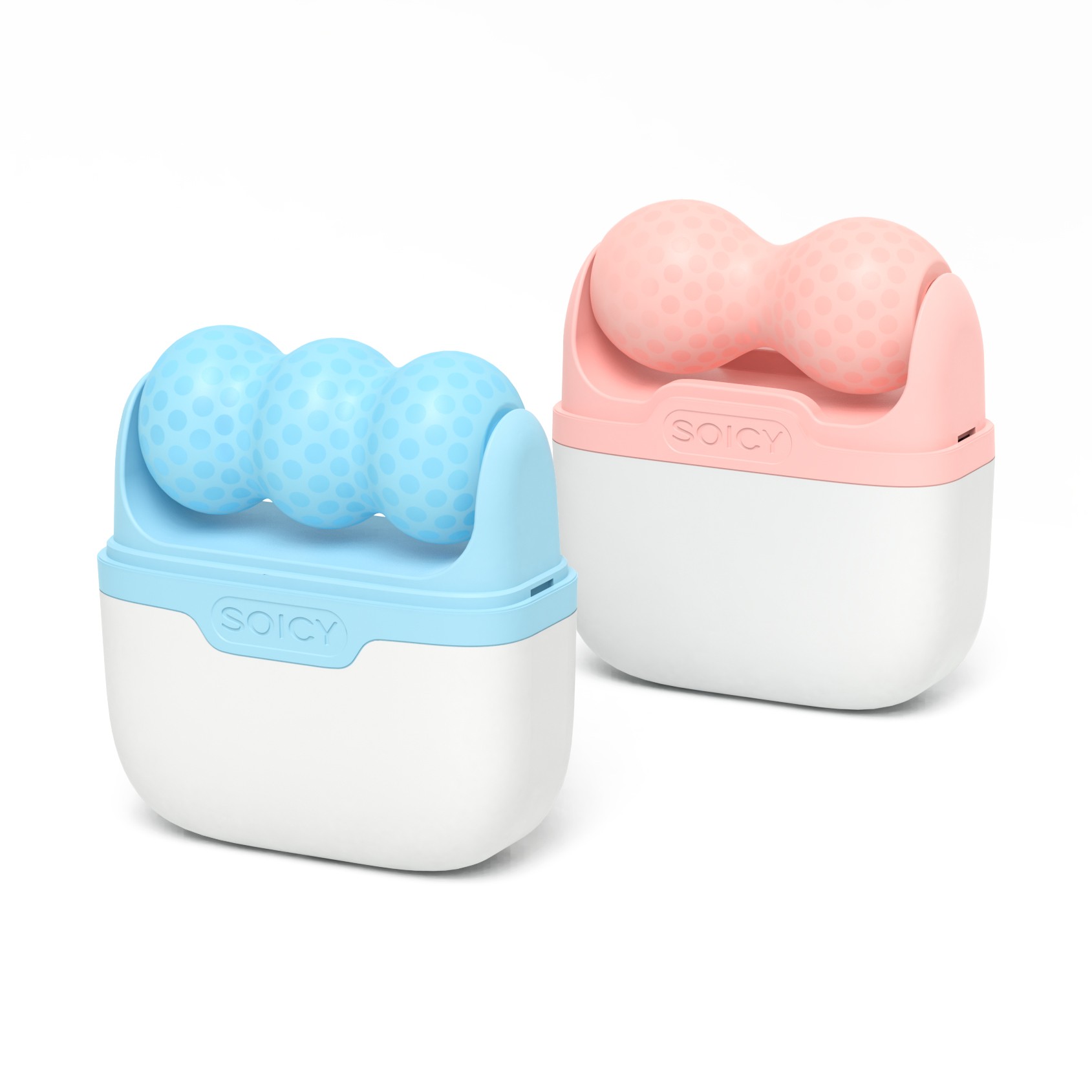 Face Ice Roller Puffiness - 両端使えるアイスローラー 顔と目のむくみ解消 2in1 フェイシャルコールドコンプレス スキンケアツール 携帯用ボディグアシャマッサージ器