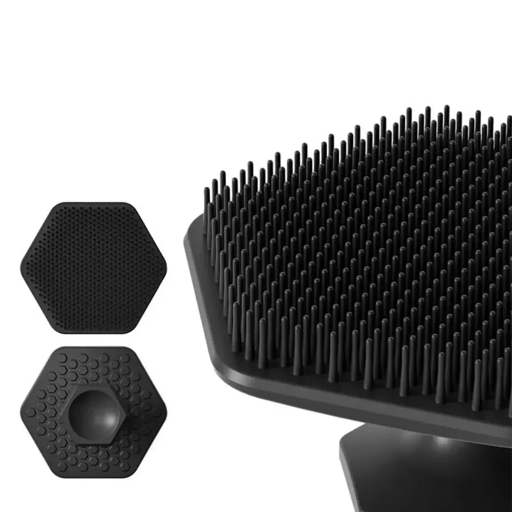 Silicone Face Scrubber Electric - ポータブルミニシリコン製洗顔ブラシ ソフトフェイススクラバー ディープクレンジング マッサージ 角質除去 フェイスクリーナー