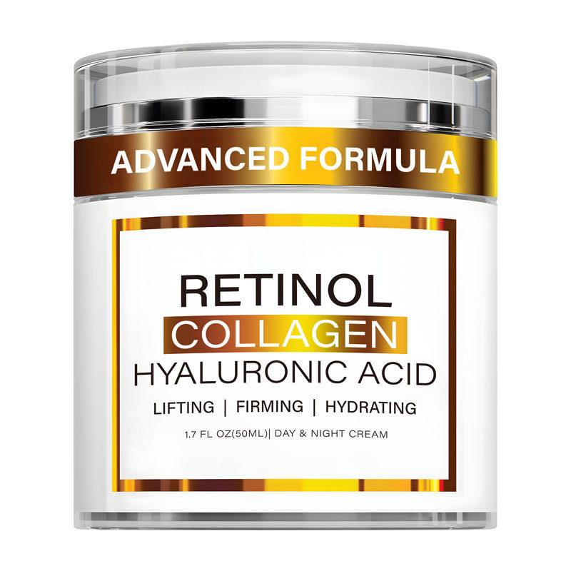 Retinol Anti Wrinkle Cream - レチノール配合コラーゲンペプチド入りフェイスクリーム - アンチエイジング・シワ対策 デイクリーム＆ナイトクリーム 顔用保湿クリーム 引き締め＆肌のハリ強化
