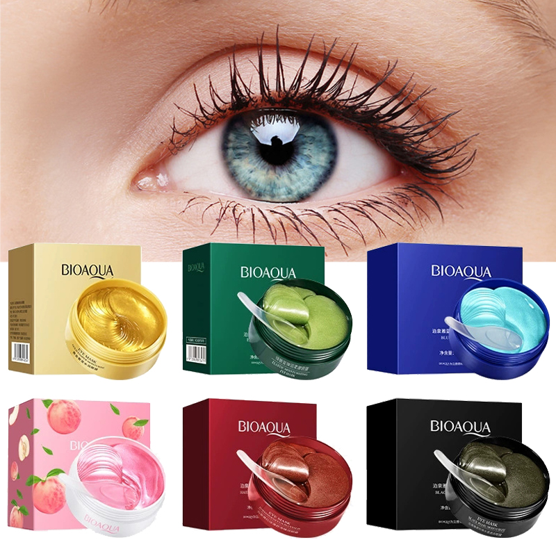 Collagen Under Eye Patches - 60 個 BIOAQUA クリスタルコラーゲンアイパッチ抗くま保湿抗しわアンチエイジングアイマスク目スキンケア