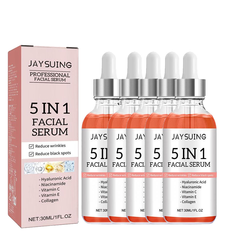 Niacinamide Pore Shrinking Essence - 5 in 1 ビタミンC＆ヒアルロン酸フェイスセラム、引き締めフェイシャルエッセンス、毛穴縮小＆小じわ改善、保湿スキンケア