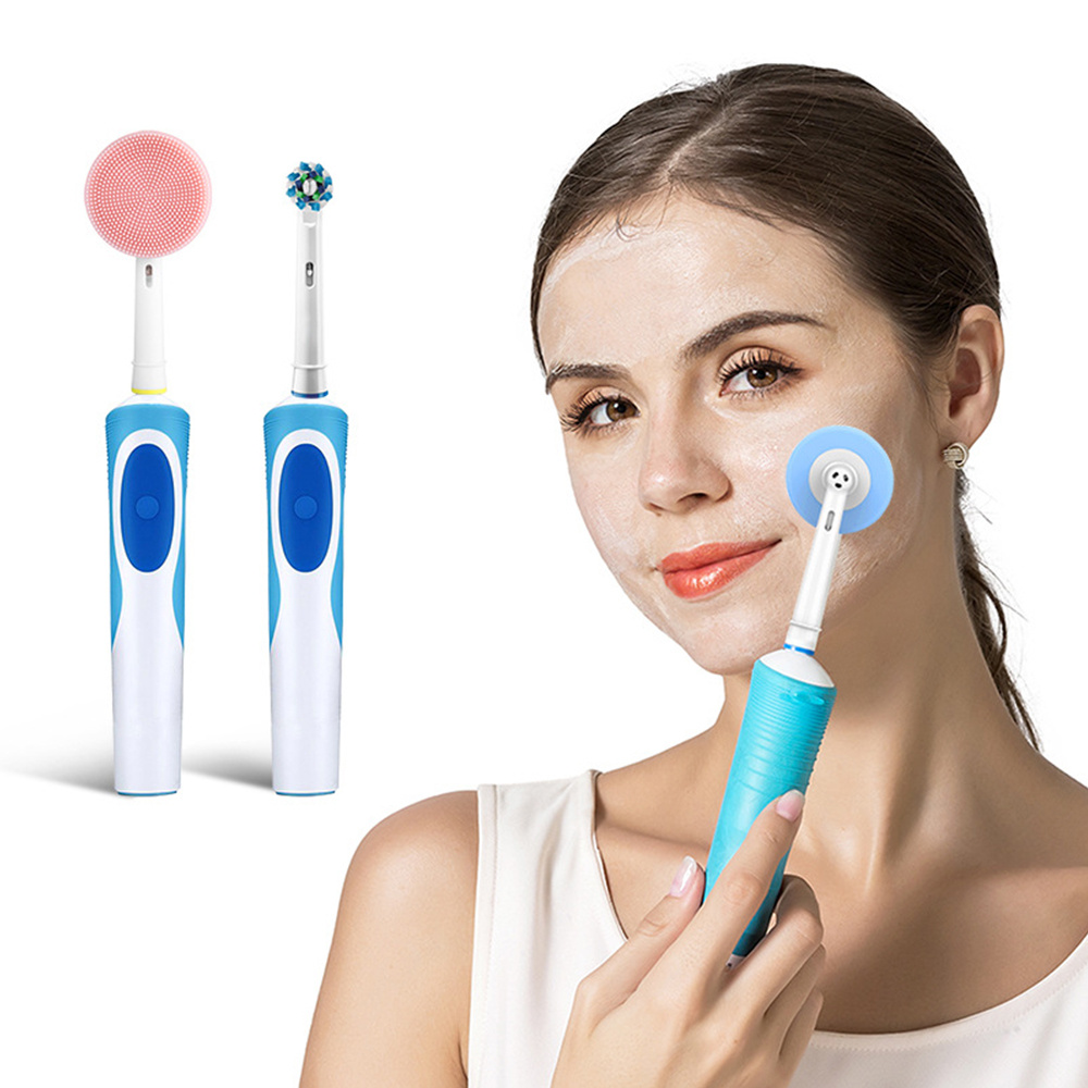 Silicone Face Scrubber Electric - オーラルB電動シリコン洗顔ブラシ対応の交換用洗顔ブラシヘッド（クレンジング・角質除去用）