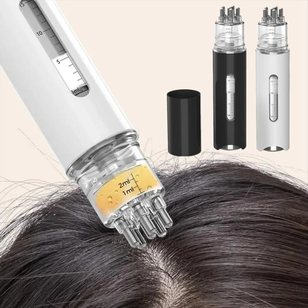 Hair Care - *X07A 頭皮アプリケーター液体コームミニマッサージコームエッセンシャルオイル液体ガイドマッサージャー抗脱毛頭皮ケアツールA