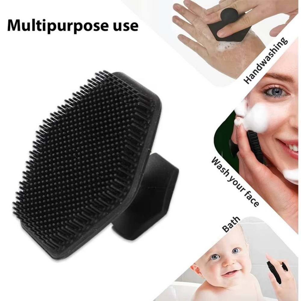 Silicone Face Scrubber Electric - シリコン製フェイシャルクレンジングブラシ、ディープクレンジング、シェービングマッサージ、フェイススクラブブラシ、フェイスクリーナー、男性用シェービングフェイスケアガジェット