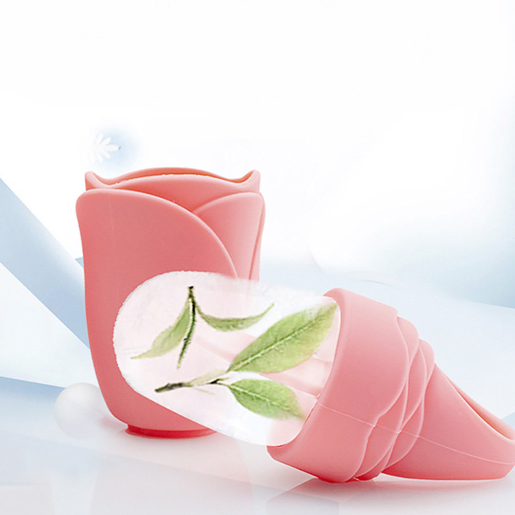 Face Ice Roller Puffiness - 顔用シリコンモールド 46ml 精巧な仕上がり アイスキューブローラー 顔のむくみ緩和 スキンケアマッサージツール