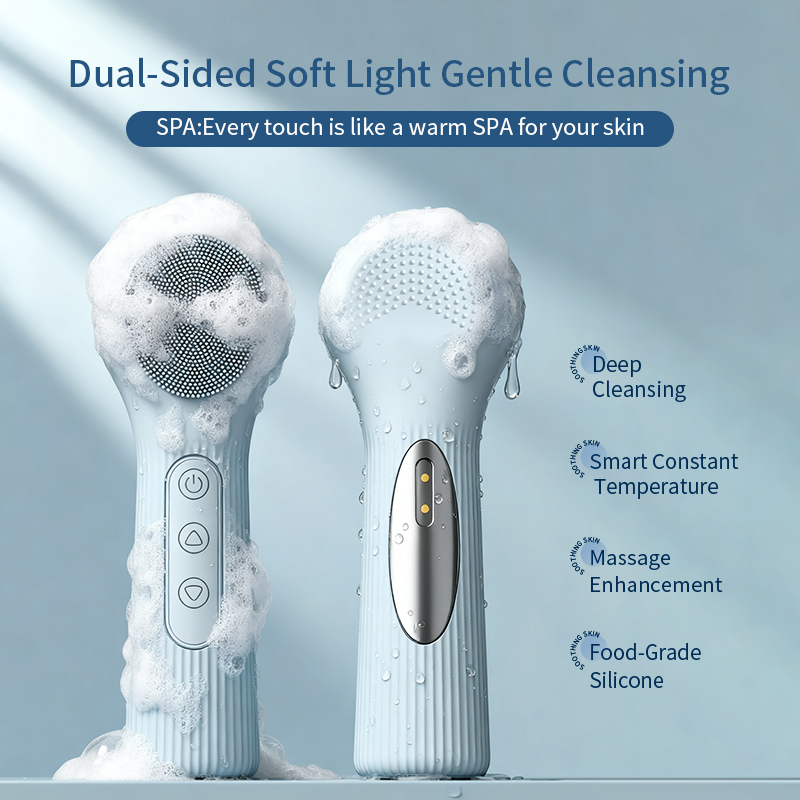 シリコン製洗顔ブラシ 充電式 防水 ソニックフェイススクラバ - Silicone Face Scrubber Electric のレビューと価格