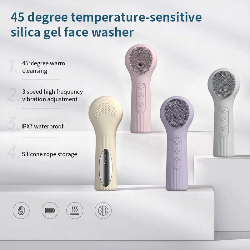 シリコン製洗顔ブラシ 充電式 防水 ソニックフェイススクラバ - Silicone Face Scrubber Electric のレビューと価格