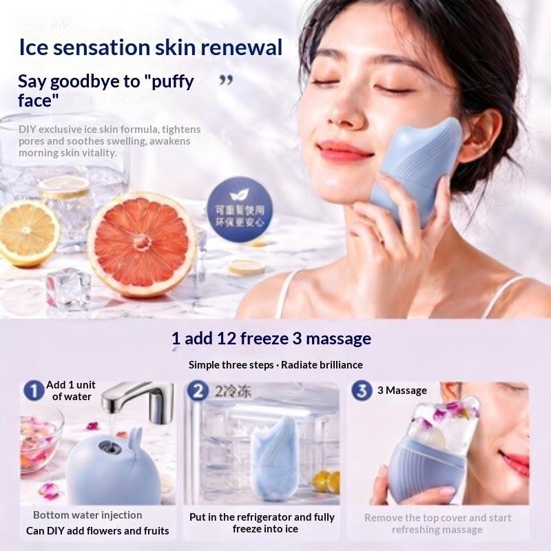 再利用可能なシリコン製アイスフェイスローラーモールド、顔と目 - Face Ice Roller Puffiness のレビューと価格