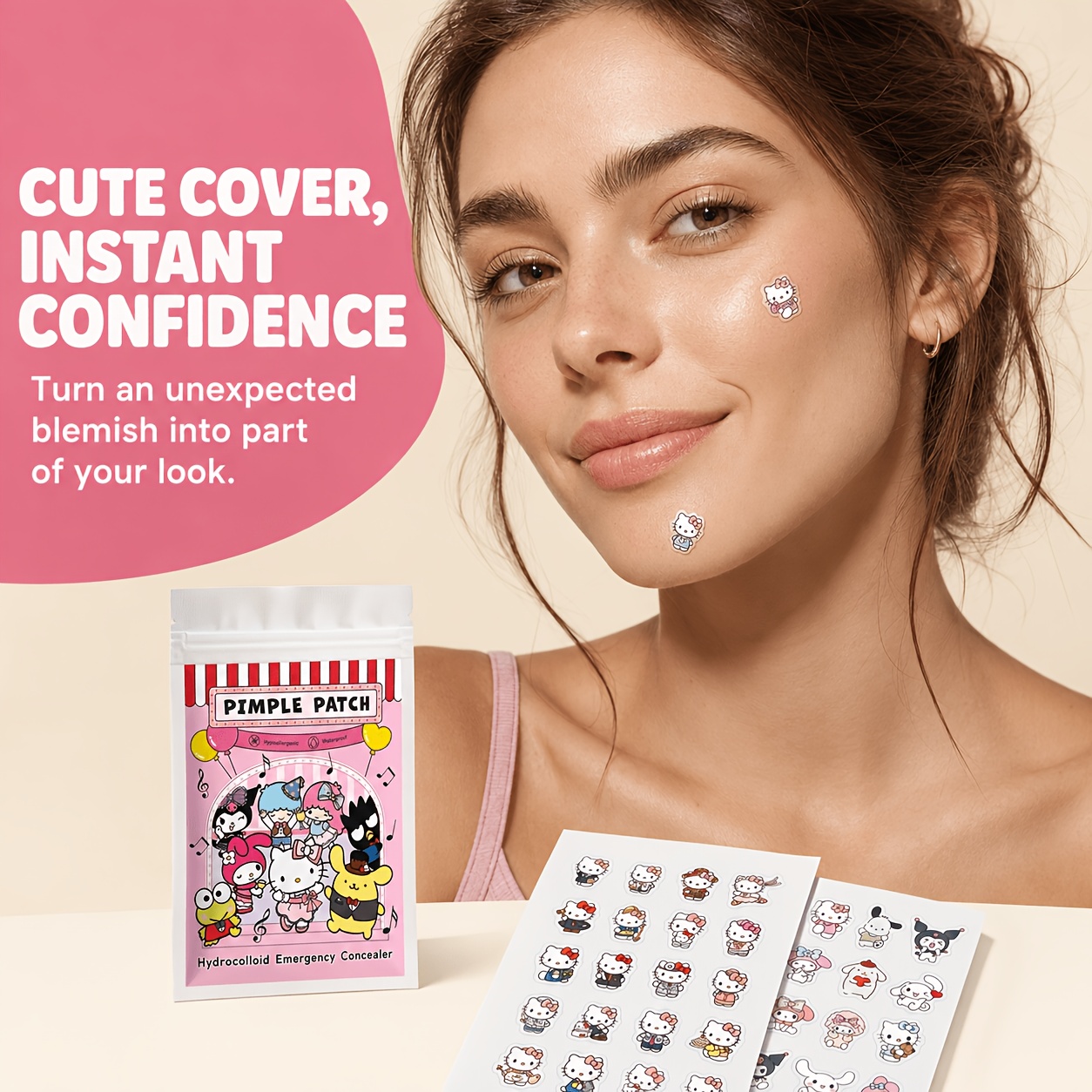 40/120枚入り ハローキティ アクネパッチ、ハイドロゲル - Skincare のレビューと価格