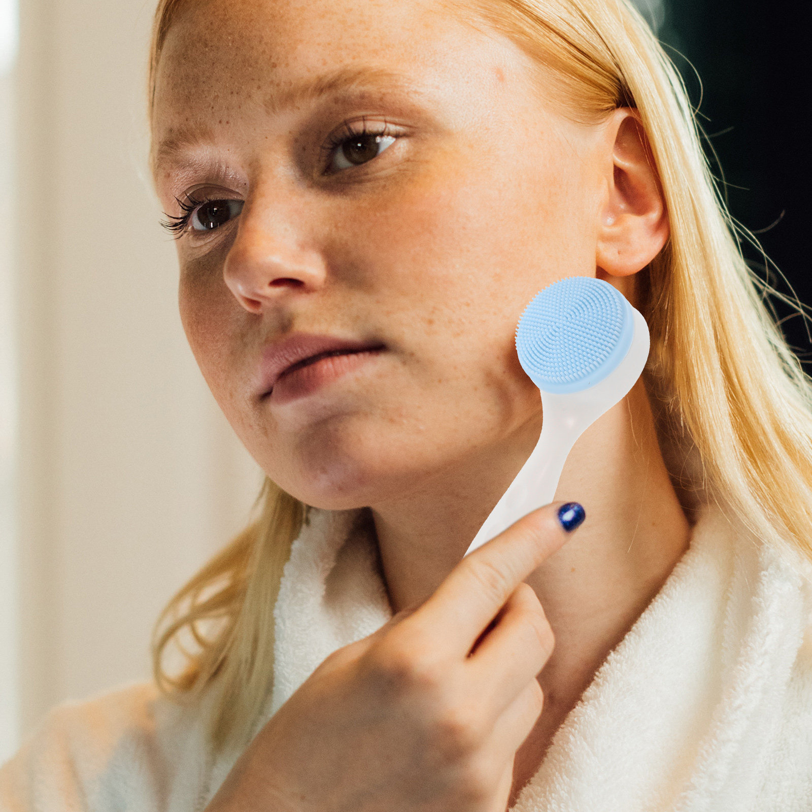 2 個のフェイシャルブラシシリコンフェイスクリーニングブラシ - Silicone Face Scrubber Electric のレビューと価格