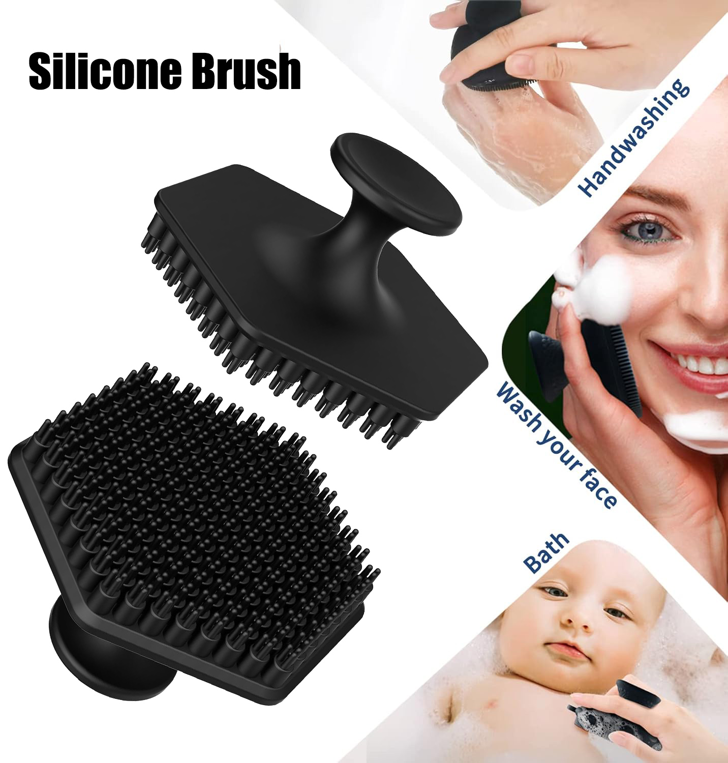 男性用シリコン洗顔ブラシ、角質除去、乾燥肌除去、ディープクレ - Silicone Face Scrubber Electric のレビューと価格