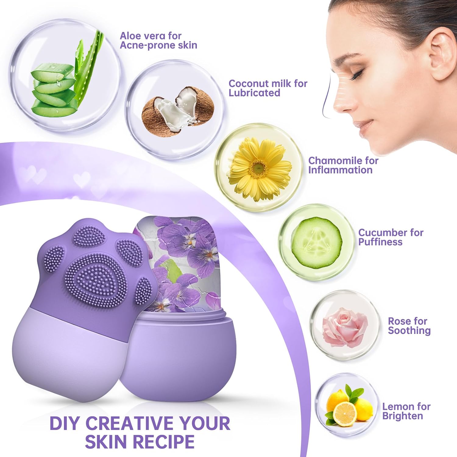 スキンケア用フェイシャルアイスローラー - 目のむくみを軽減 - Face Ice Roller Puffiness のレビューと価格