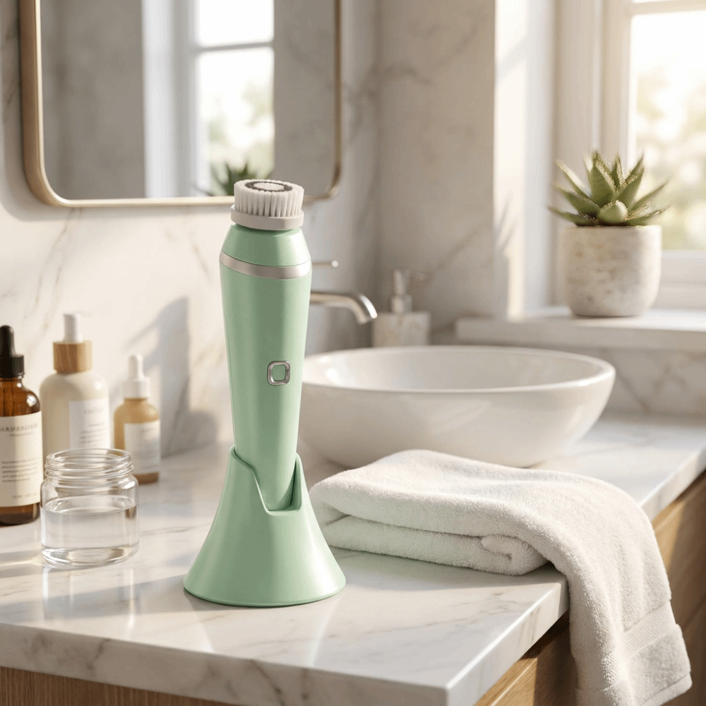 シリコーン電動洗顔ブラシ USB 充電超音波洗顔デバイスディ - Silicone Face Scrubber Electric のレビューと価格