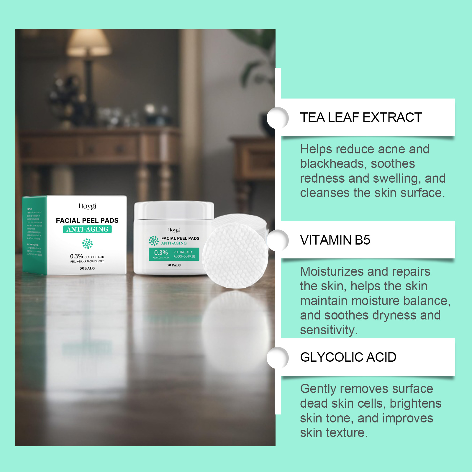 グリコール酸コットンパッド毛穴縮小にきび除去オイルコントロー - Salicylic Acid Blackhead Remover のレビューと価格