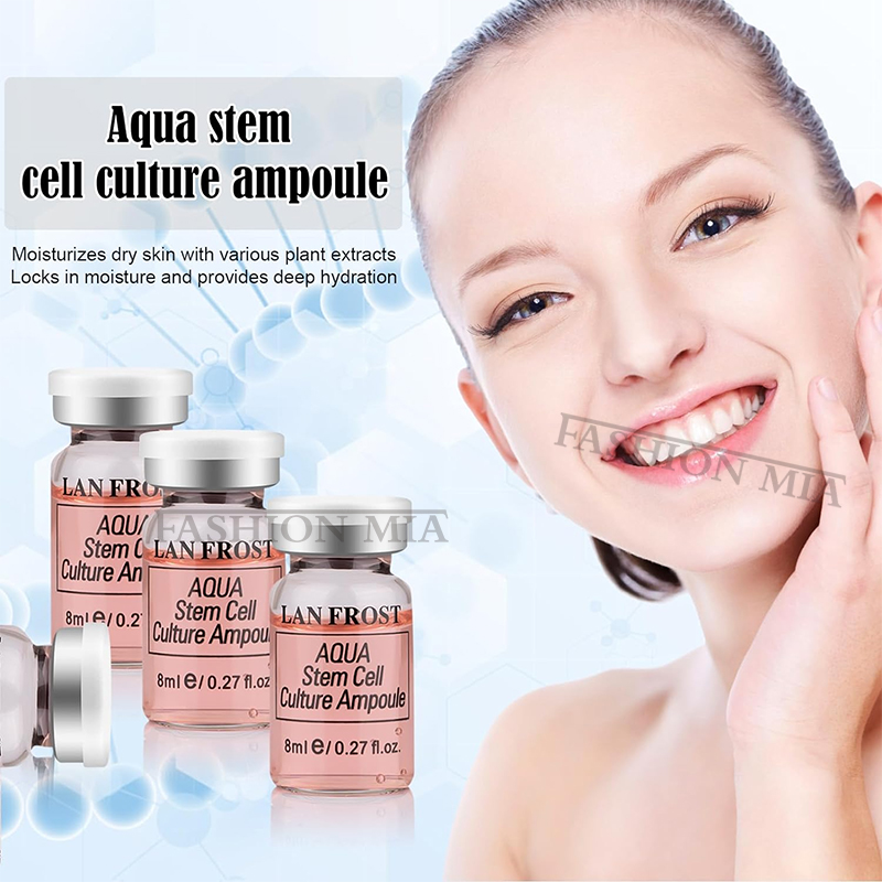 韓国製 8ml アクアステムセル培養アンプルセラムキット 顔 - Hyaluronic Acid Facial Serum のレビューと価格
