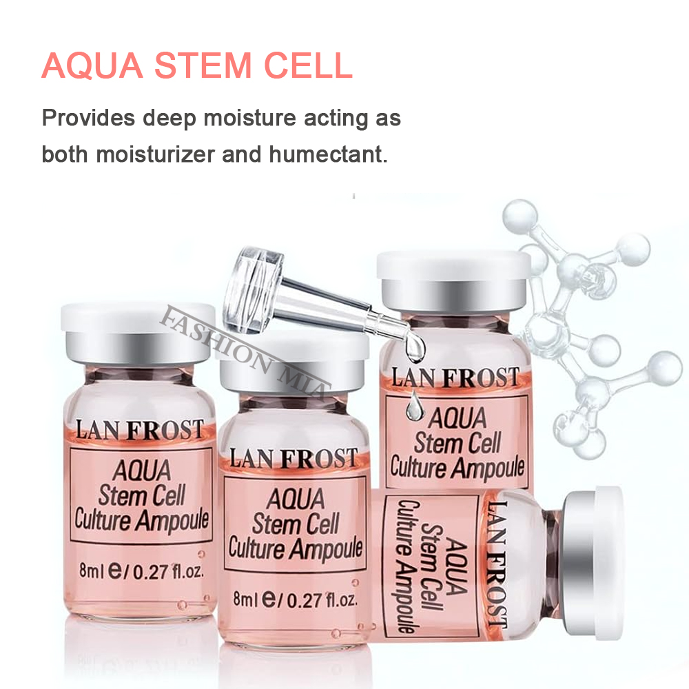 韓国製 8ml アクアステムセル培養アンプルセラムキット 顔 - Hyaluronic Acid Facial Serum のレビューと価格