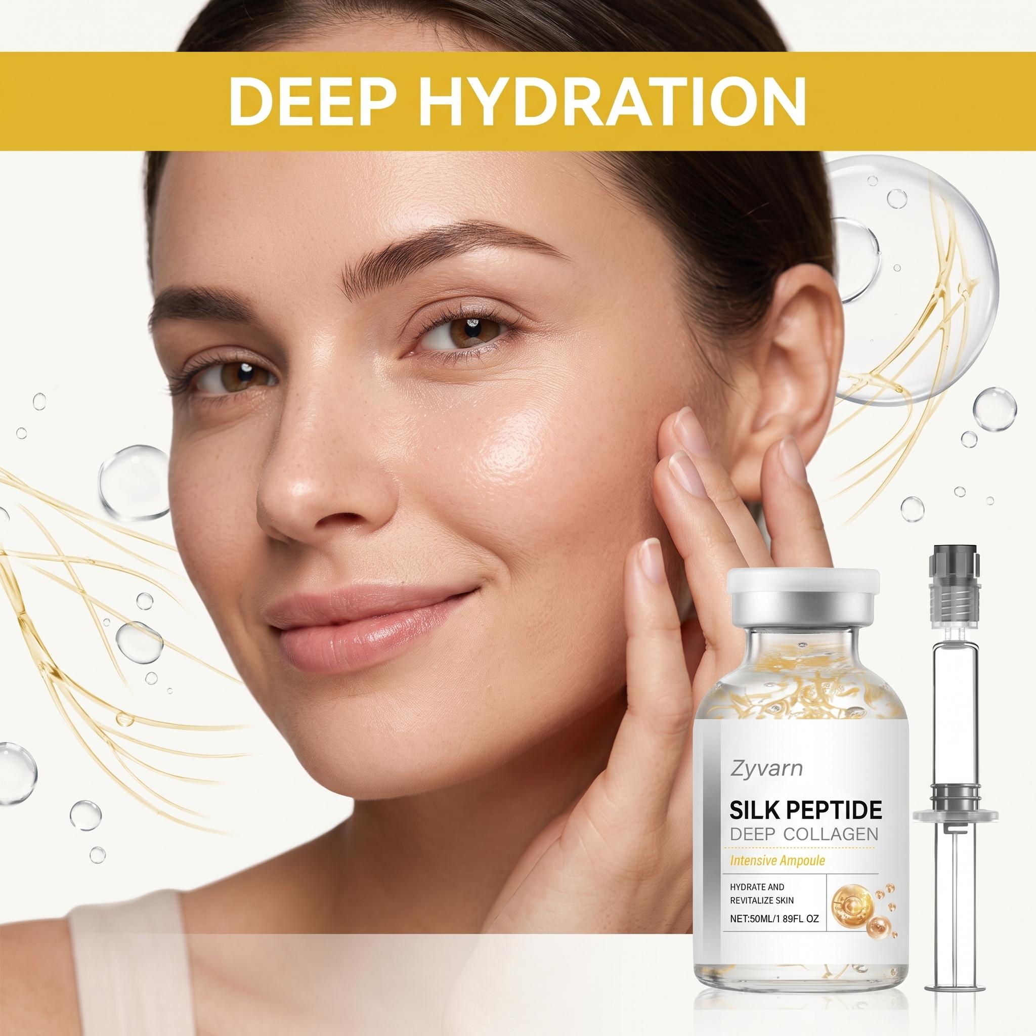 シルクコラーゲンセラムアンプル（銅ペプチド配合）美顔ケア、小 - Hyaluronic Acid Facial Serum のレビューと価格