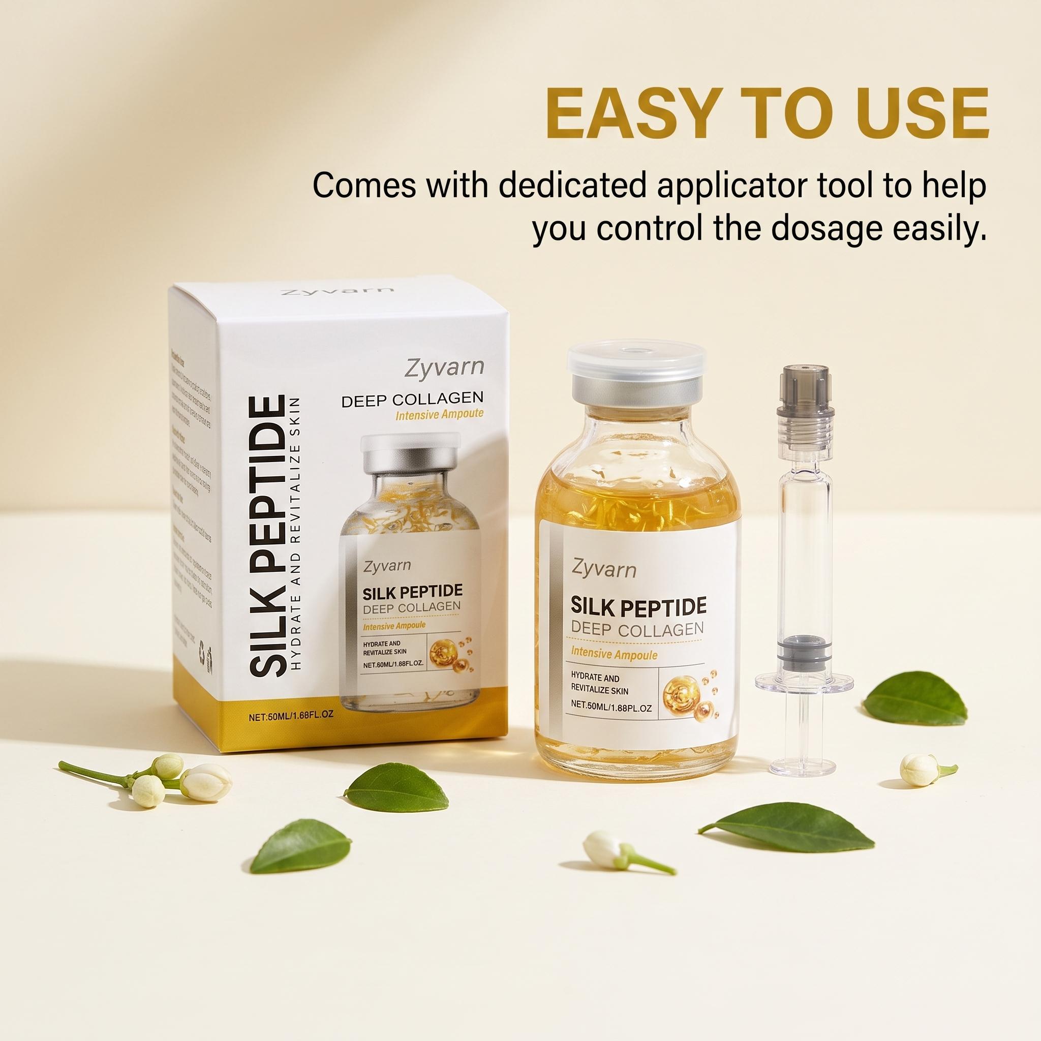 シルクコラーゲンセラムアンプル（銅ペプチド配合）美顔ケア、小 - Hyaluronic Acid Facial Serum のレビューと価格