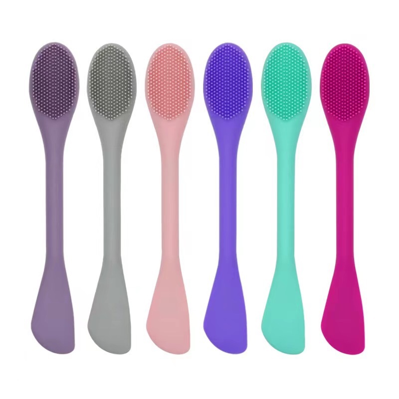 1PC ダブルヘッドシリコーン洗顔スクラバーブラシフェイシャ - Silicone Face Scrubber Electric のレビューと価格