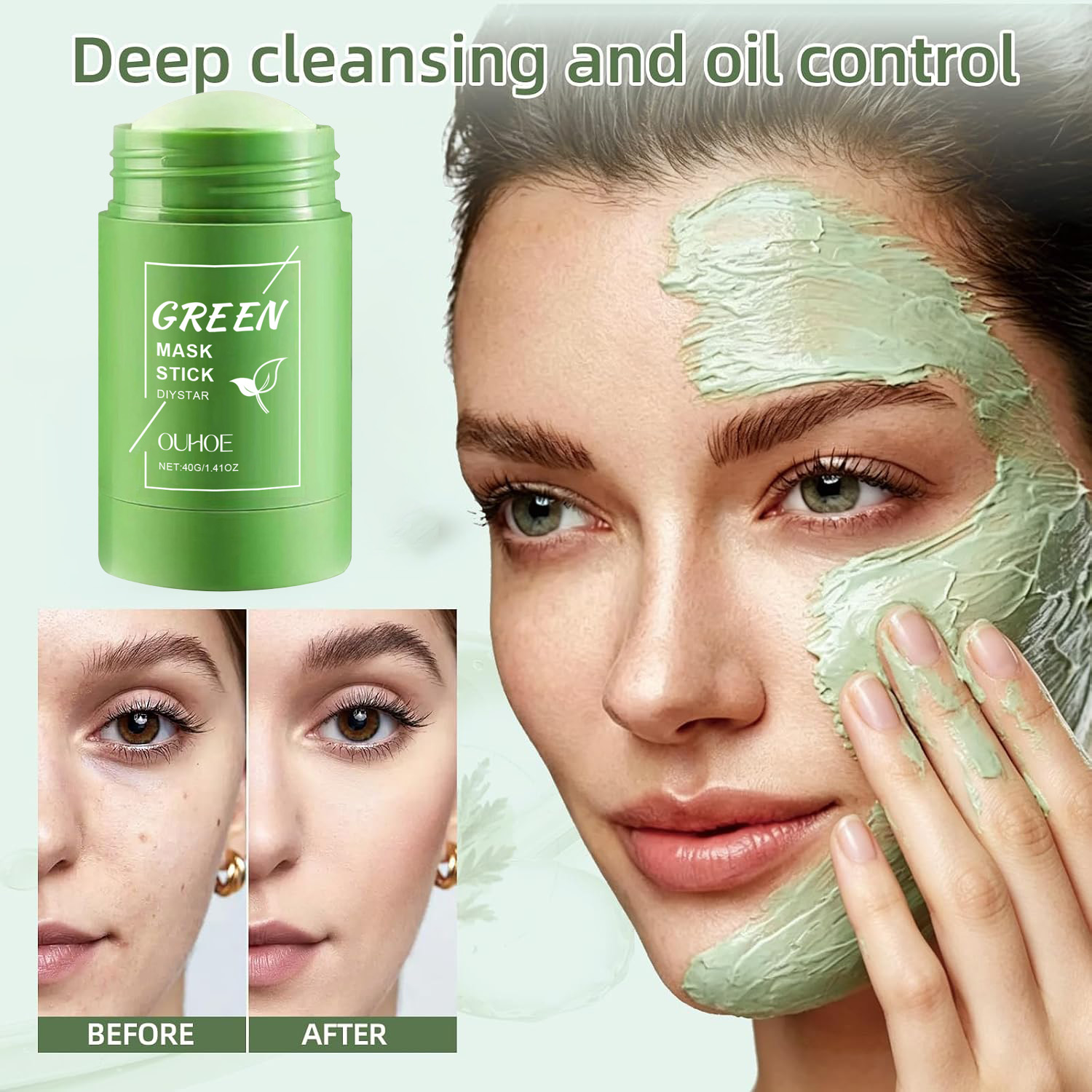 アラスカ火山＆グリーンティー ディープポア クレンジングマス - Green Tea Cleansing Clay Mask のレビューと価格