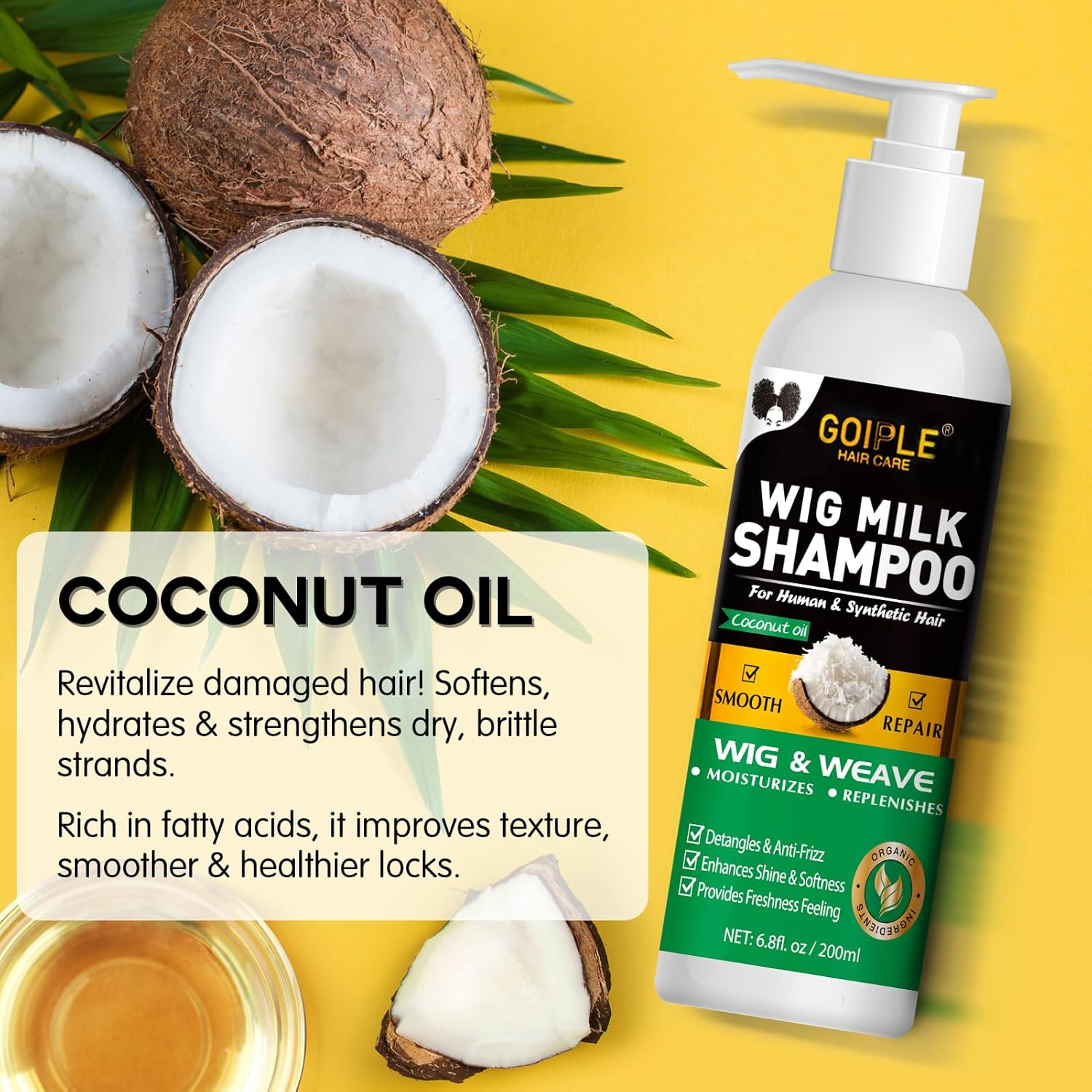 GOIPLE 3 in 1 ウィッグケアキット シャンプー、 - Hair Care のレビューと価格