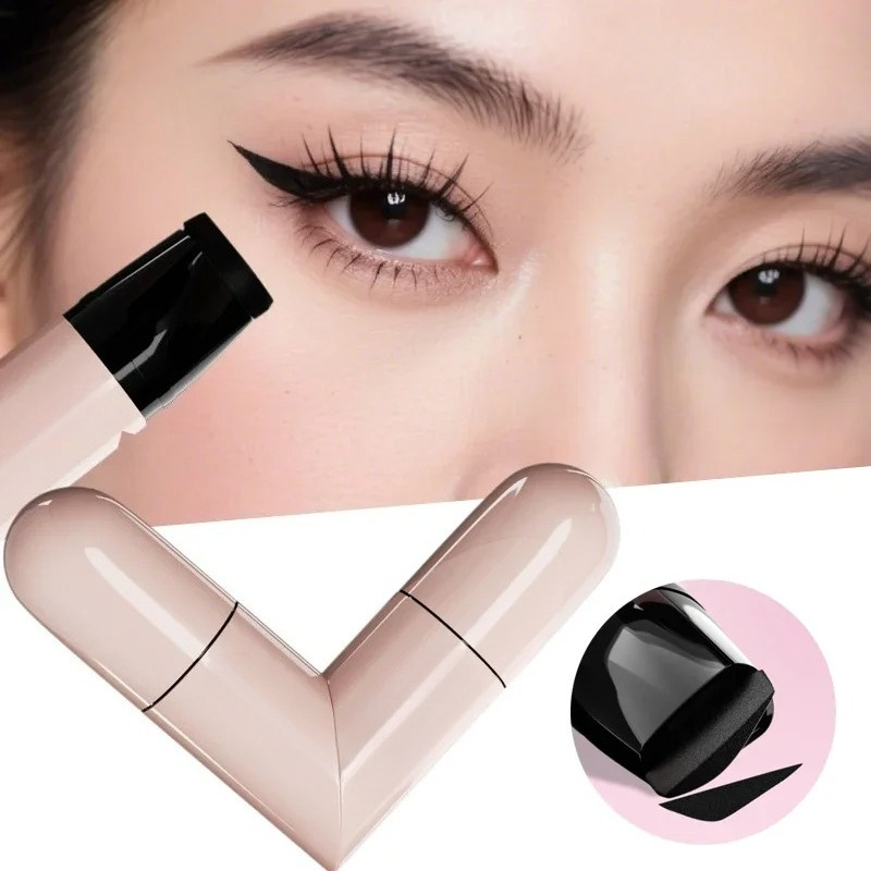 1 個回転アイライナースタンプ一体型デュアルチップ DIY  - Waterproof Liquid Eyeliner Pen のレビューと価格