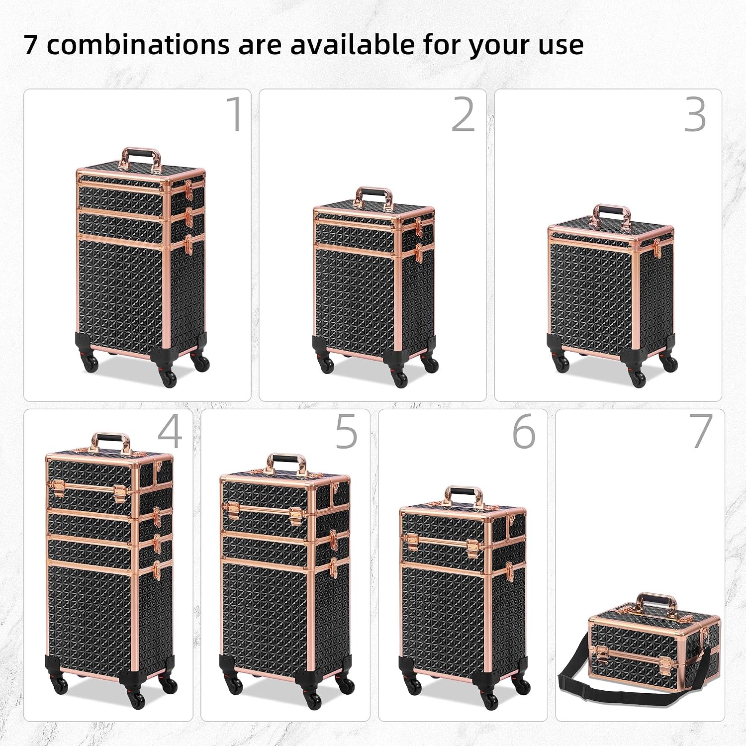 ブラックゴールド 5-in-1 ローリングメイクアップトレイ - Makeup のレビューと価格