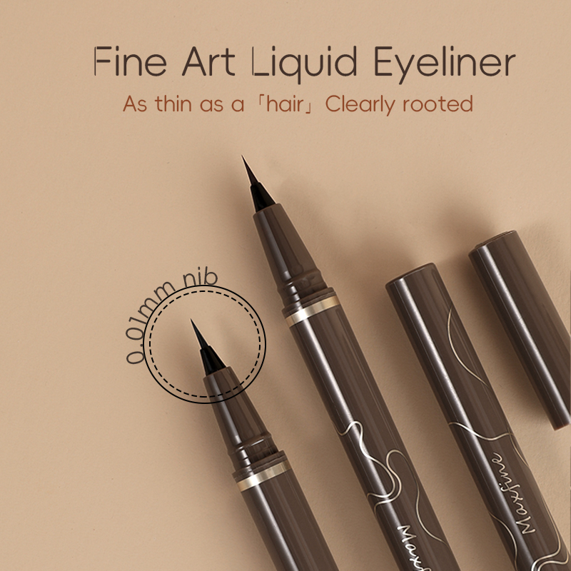 アイライナーペン滑らかな非常に細かいアイライナーペン長作用ク - Waterproof Liquid Eyeliner Pen のレビューと価格