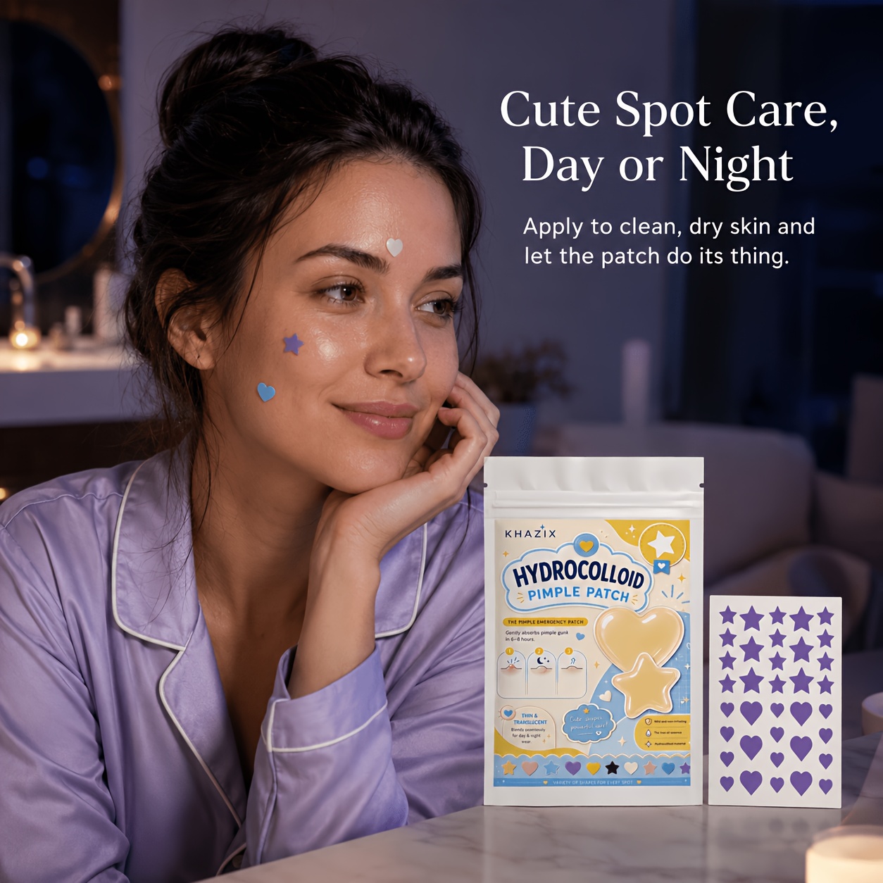 7色、252個/756個。 スター型ニキビパッチ、フェイシャ - Hydrocolloid Pimple Patch のレビューと価格