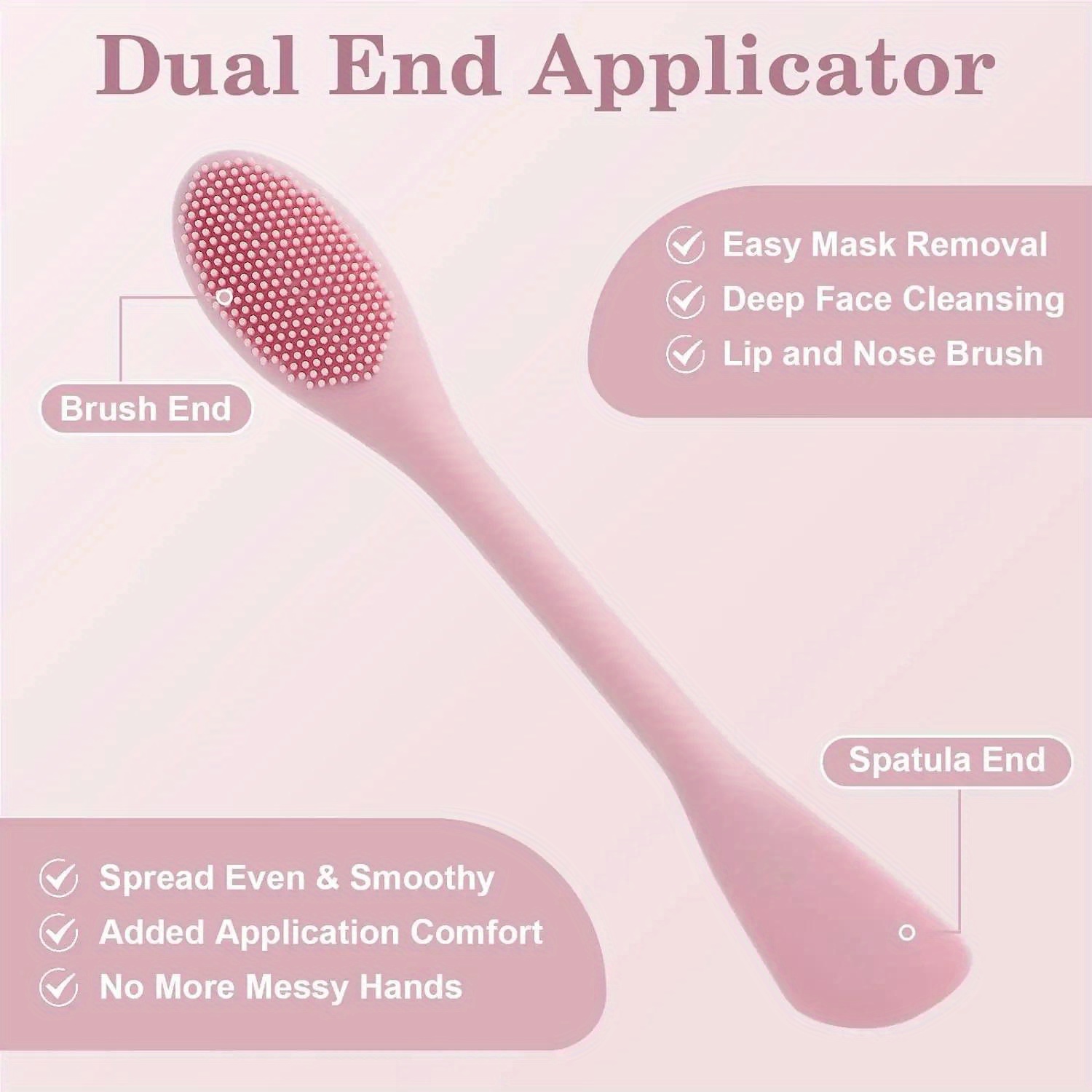 ダブルヘッドフェイシャルマスクブラシシリコーンアプリケーター - Silicone Face Scrubber Electric のレビューと価格