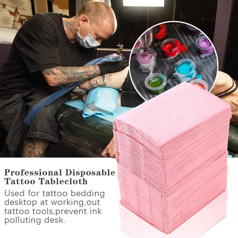 125 個使い捨てタトゥークリーンパッド防水タトゥーテーブル - Nail Art のレビューと価格