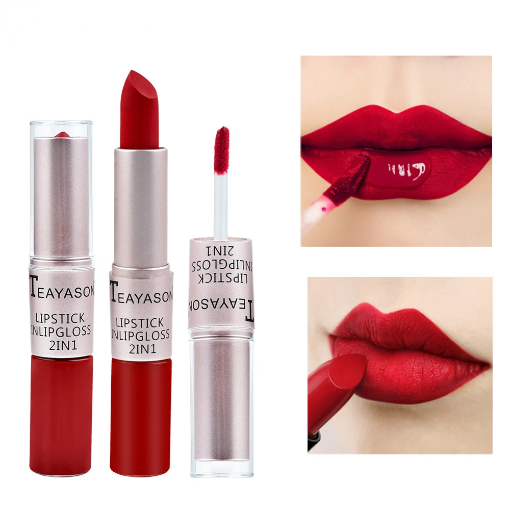 防水長持ちマットリップスティック,2 in 1,セクシーリッ - Matte Velvet Lip Tint Long Lasting のレビューと価格