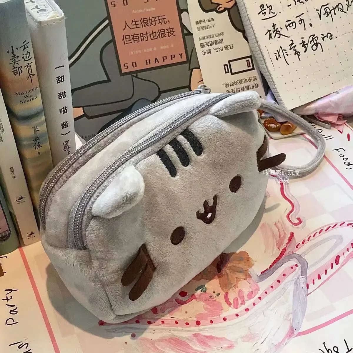 かわいいプシーンの太った猫の漫画ペンケース、大容量学生文房具 - Makeup のレビューと価格