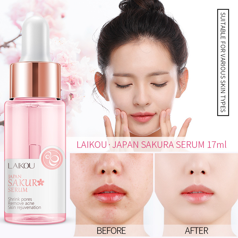LAIKOU 桜血清とコラーゲンフェイスクリーム桜エッセンス - Niacinamide Pore Shrinking Essence のレビューと価格