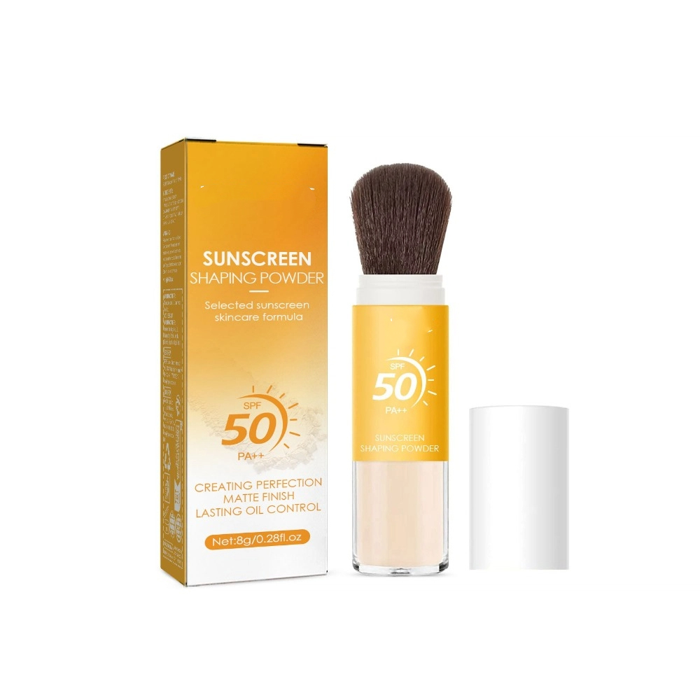 防水SPF50ブラシ付き日焼け止めパウダー、長時間持続マット - Spf 50 Waterproof Sunscreen のレビューと価格
