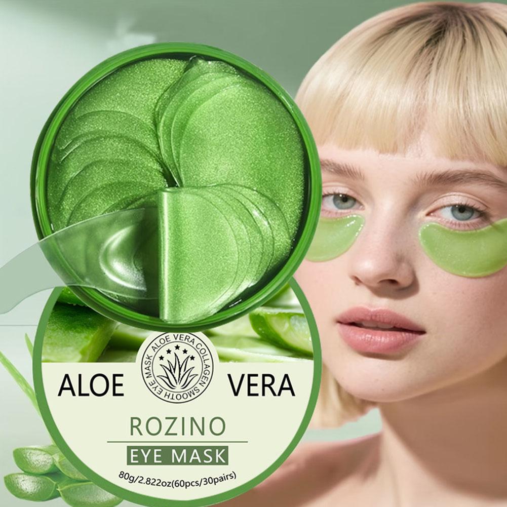 60枚入り アロエベラ コラーゲン アイマスク 保湿 引き締 - Collagen Under Eye Patches のレビューと価格