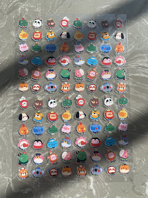 ミニPVCかわいい柄ポスターグッズステッカーネイルアートDI - Nail Art のレビューと価格