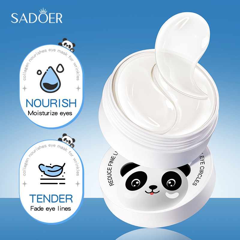 60 個 SADOER クリスタルコラーゲンアイマスク抗くま - Collagen Under Eye Patches のレビューと価格