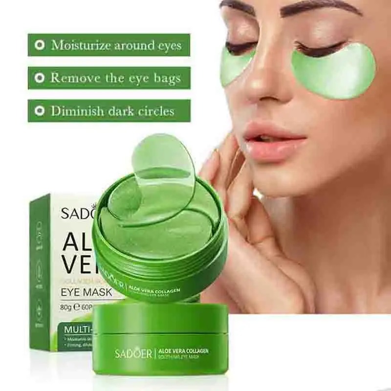 60 個アロエベラコラーゲンアイマスク抗くま目袋保湿抗しわア - Collagen Under Eye Patches のレビューと価格