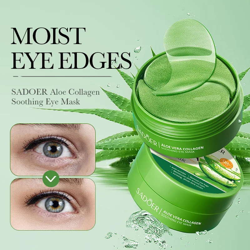 SAODER 60 個アロエベラコラーゲンアイパッチ抗くまア - Collagen Under Eye Patches のレビューと価格