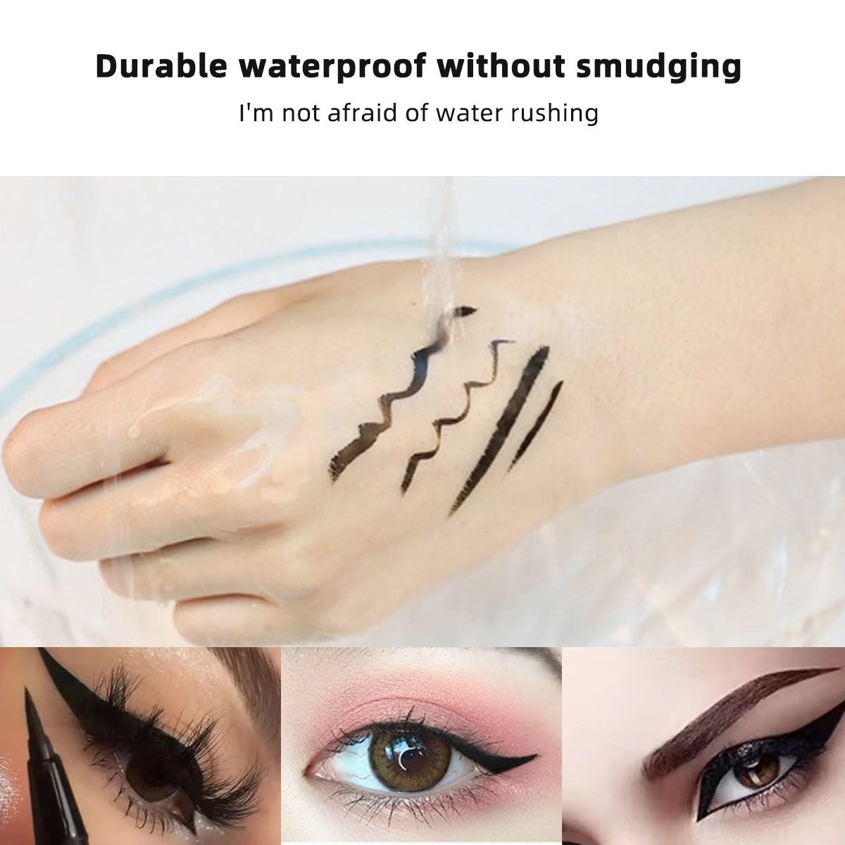 1/5 個液体防水アイライナーペン黒ペンシルクファイバースレ - Waterproof Liquid Eyeliner Pen のレビューと価格