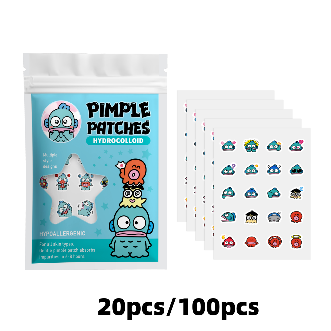 100/20個入りのかわいいカクレクマノミのハイドロコロイド - Hydrocolloid Pimple Patch のレビューと価格