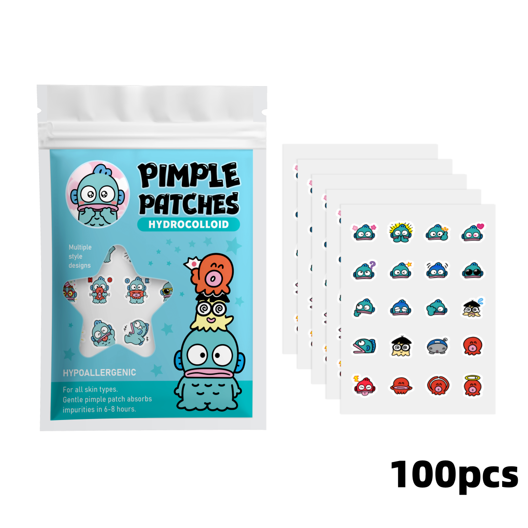 100/20個入りのかわいいカクレクマノミのハイドロコロイド - Hydrocolloid Pimple Patch のレビューと価格